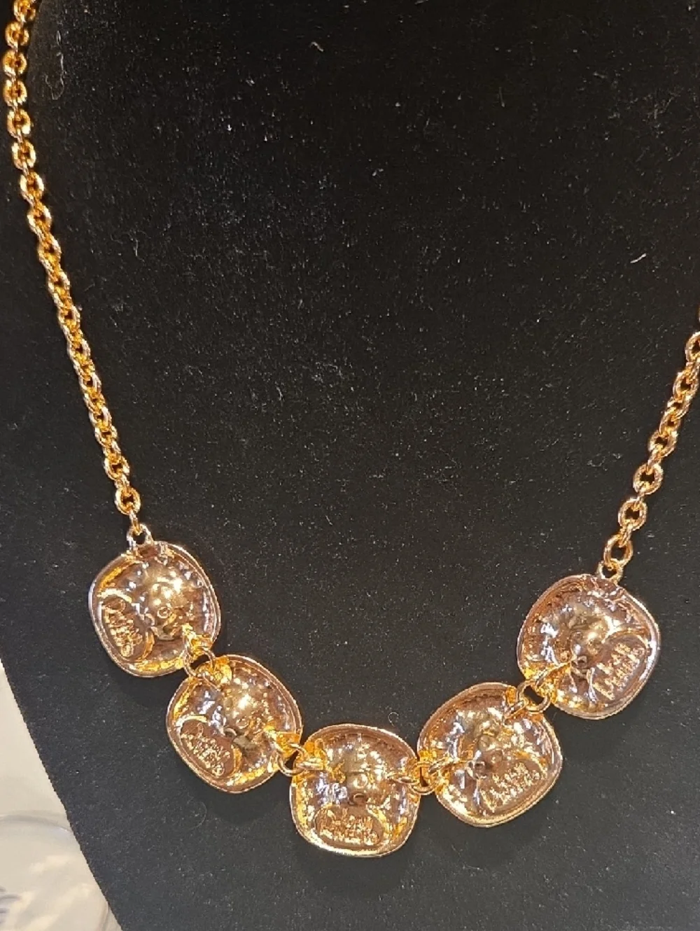 Joan Rivers Gold-Tone Necklace with Light Blue Stones - Picture 2 of 4